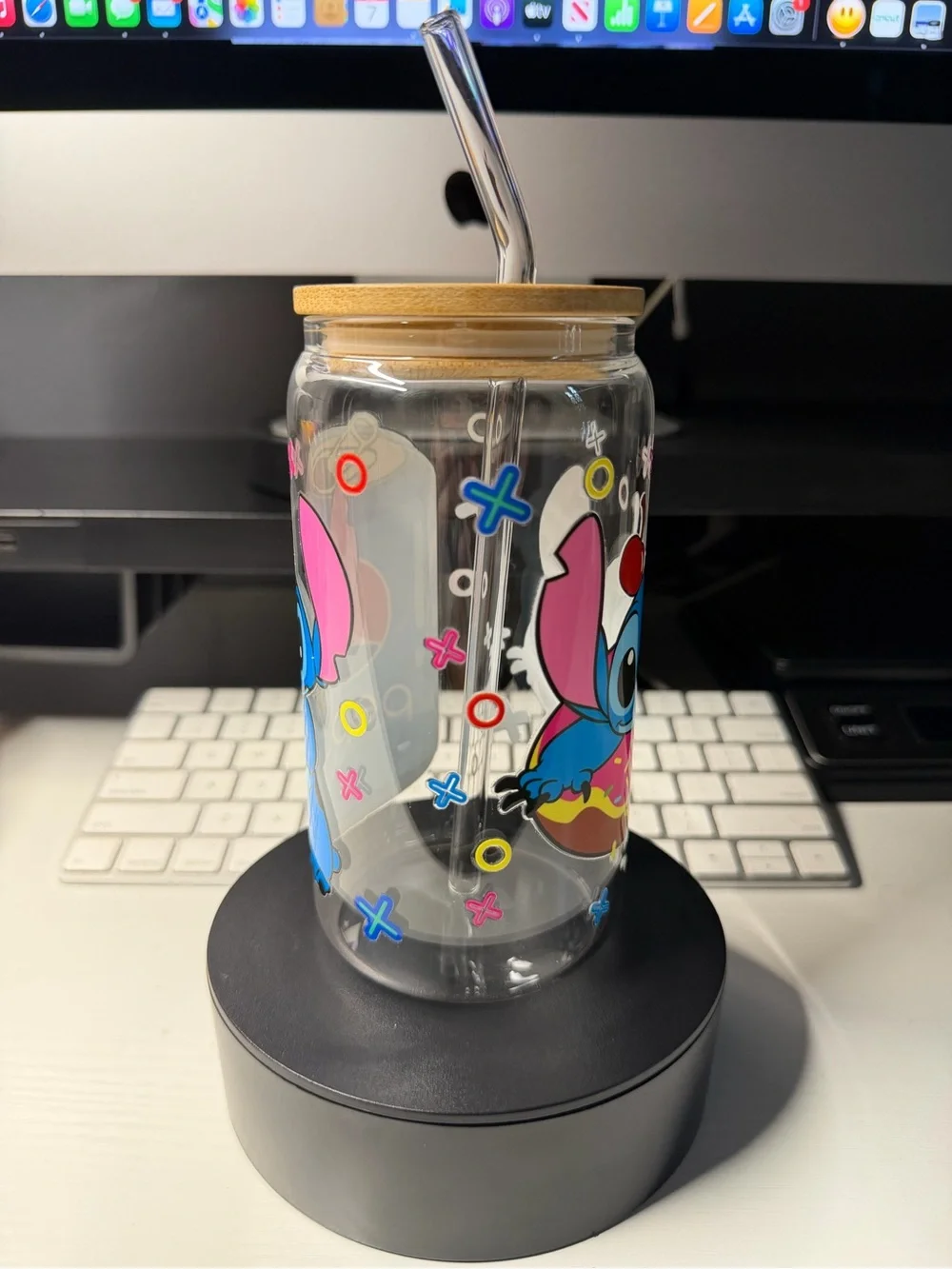Disney Stitch Glass Tumbler